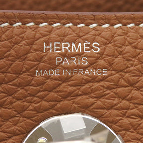 エルメス HERMES リンディ26 ゴールド トリヨンクレマンス 2WAYバッグ シルバー金具 新品 未使用 茶