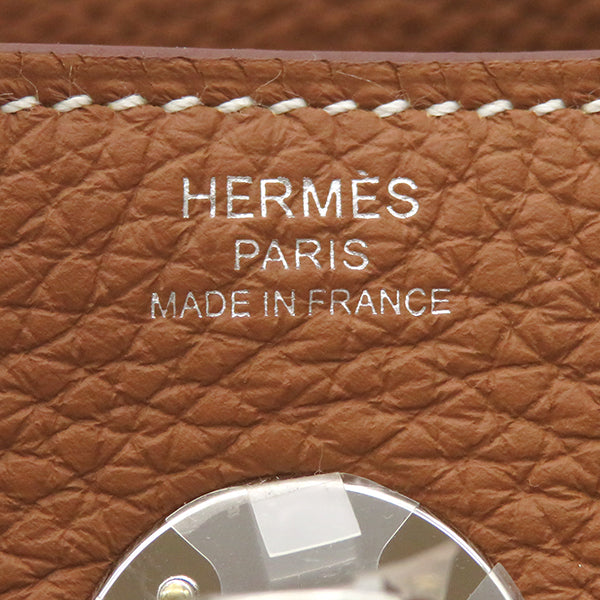 エルメス HERMES リンディ26 ゴールド トリヨンクレマンス 2WAYバッグ シルバー金具 新品 未使用 茶