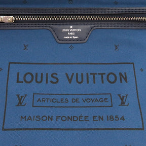 ルイヴィトン LOUIS VUITTON ネヴァーフルMM M45128 ブルー×ホワイト モノグラムキャンバス トートバッグ シルバー金具 青