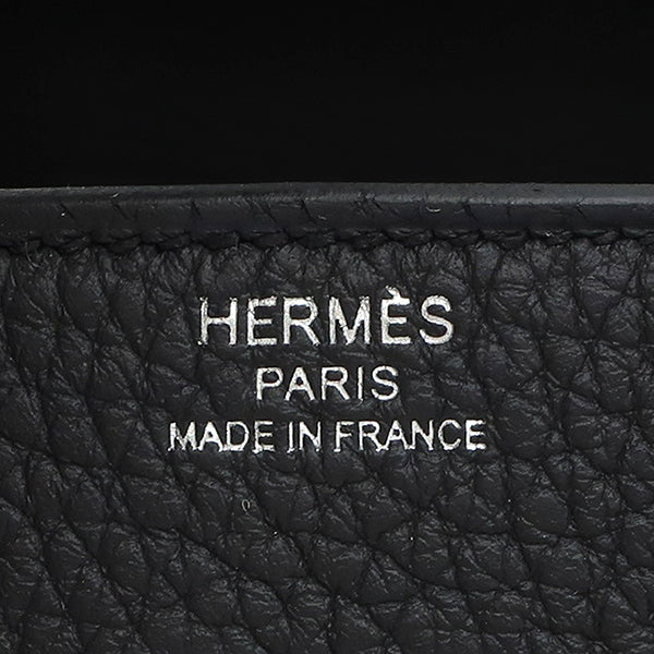 エルメス HERMES バーキン25 ブラック トゴ ハンドバッグ シルバー金具 新品 未使用 黒