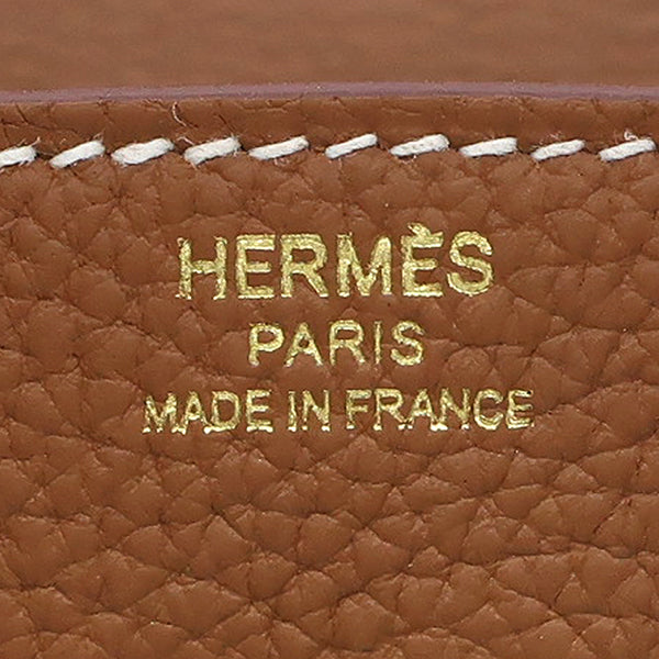 エルメス HERMES バーキン25 ゴールド トゴ ハンドバッグ ゴールド金具 新品 未使用 茶