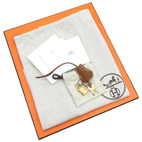 エルメス HERMES バーキン25 ゴールド トゴ ハンドバッグ ゴールド金具 新品 未使用 茶