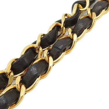 シャネル CHANEL マドモアゼル ミニ ブラック ラムスキン ショルダーバッグ ゴールド金具 チェーンショルダー ココマーク ヴィンテージ 黒