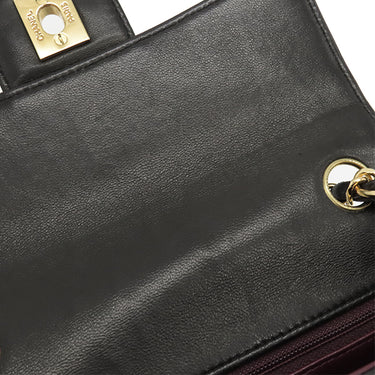 シャネル CHANEL マドモアゼル ミニ ブラック ラムスキン ショルダーバッグ ゴールド金具 チェーンショルダー ココマーク ヴィンテージ 黒