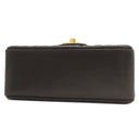 シャネル CHANEL マドモアゼル ミニ ブラック ラムスキン ショルダーバッグ ゴールド金具 チェーンショルダー ココマーク ヴィンテージ 黒