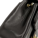 シャネル CHANEL マドモアゼル ミニ ブラック ラムスキン ショルダーバッグ ゴールド金具 チェーンショルダー ココマーク ヴィンテージ 黒