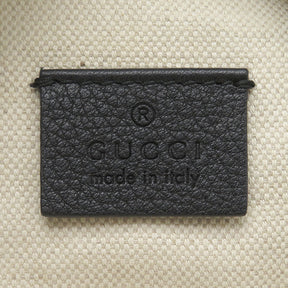 グッチ GUCCI ウェブ ロゴプリント スモールベルトバッグ  527792 ブラック レザー ウエストバッグ ヴィンテージ金具 ボディバッグ 黒 シェリーライン