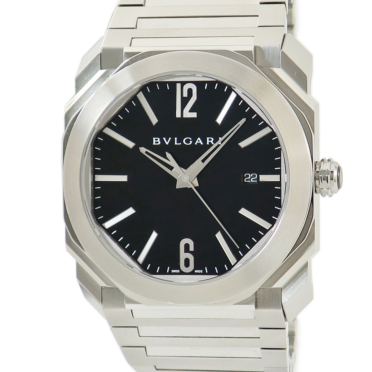 ブルガリ BVLGARI オクト ローマ BGO41S BGO41BSLD 自動巻き メンズ ブラック 黒 オクタゴン 8角形