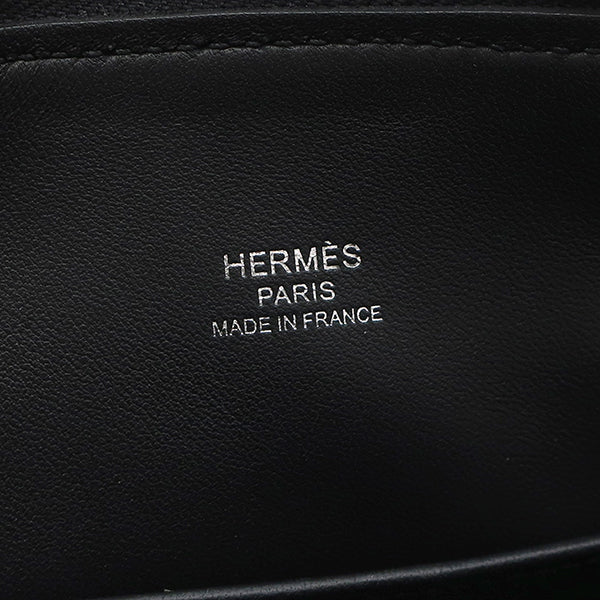 エルメス HERMES ボリード1923 ミニ ピケ・コレ ブラック シェーブル 2WAYバッグ シルバー金具 新品 未使用 黒 ワッペン