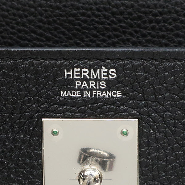 エルメス HERMES ケリー32 内縫い ブラック トゴ 2WAYバッグ シルバー金具 黒 ショルダー