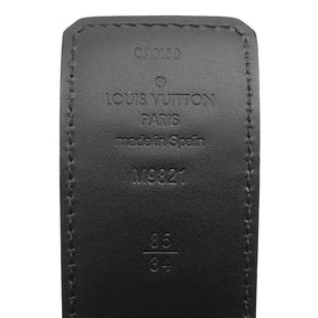 ルイヴィトン LOUIS VUITTON LV イニシャル 85/34 M9821 モノグラム モノグラムキャンバス レザー ベルト シルバー金具 40MM リバーシブル