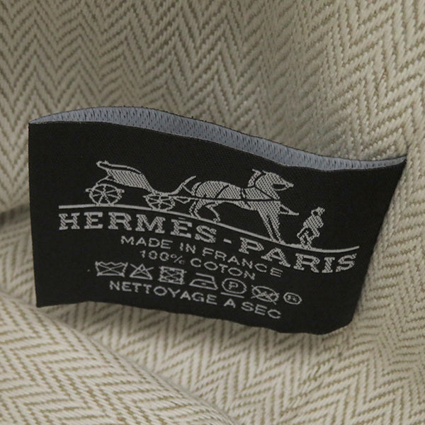 エルメス HERMES ブリッド ア ブラック PM ナチュラル トワルアッシュ ポーチ シルバー金具 ハンドバッグ バニティバッグ