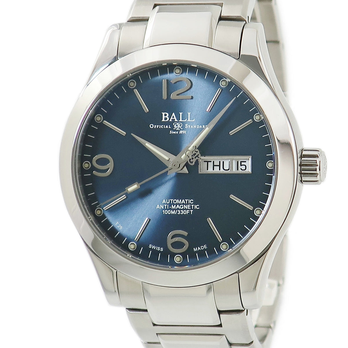 ボールウォッチ BALL WATCH エンジニア3 オハイオ NM9126C-S14J-BE 自動巻き メンズ 青 アラビア バー デイデイト トリチウム