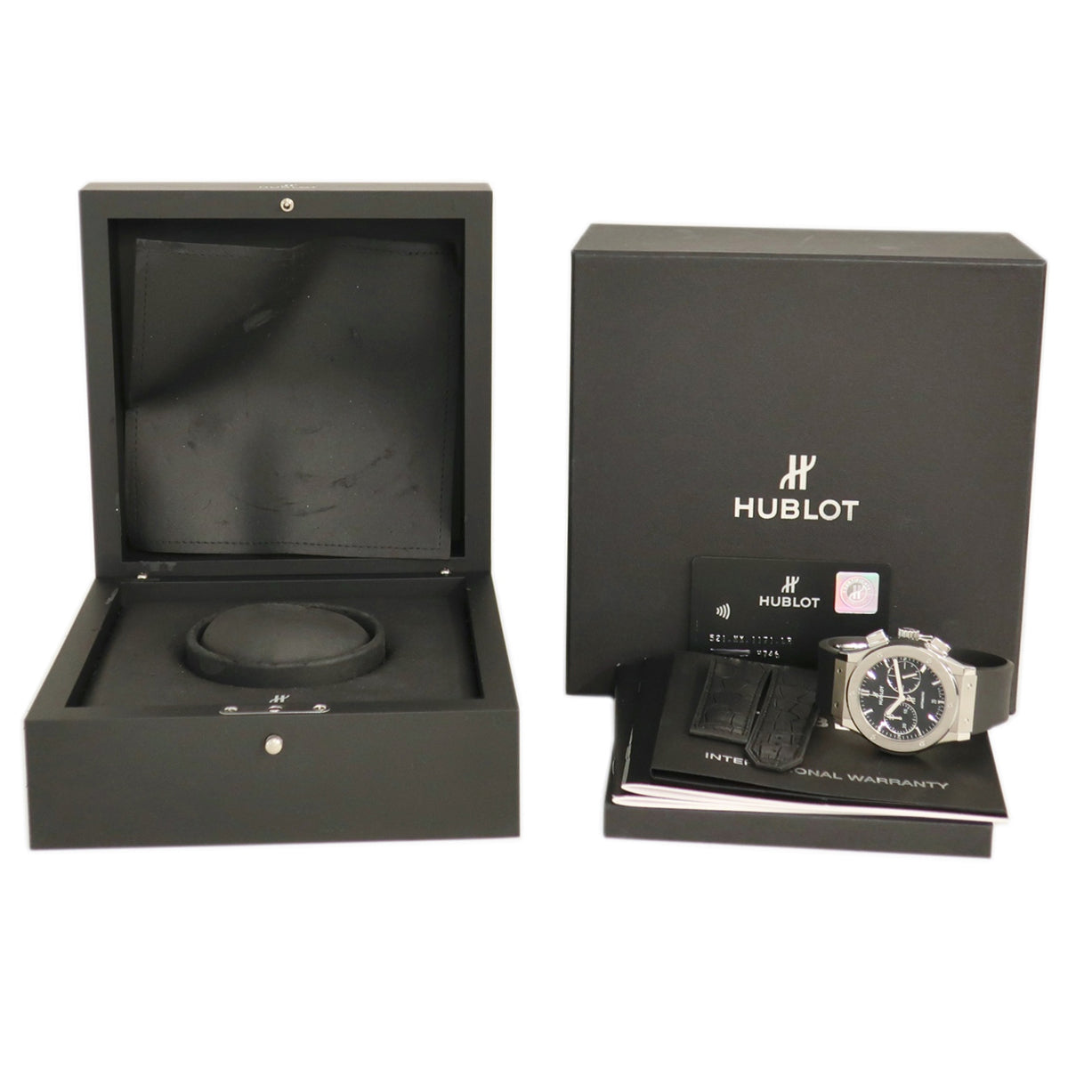 ウブロ HUBLOT クラシックフュージョン クロノグラフ 521.NX.1171.LR 自動巻き メンズ 黒 バー