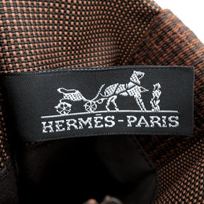 エルメス HERMES エールライン ポシェット ブラウン キャンバス ショルダーバッグ