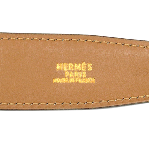 エルメス HERMES コンスタンスH ＃65 オーストリッチ ブラウン オーストリッチ #65 ベルト ゴールド金具 Hバックル 茶