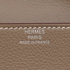 エルメス HERMES ロウリス ルリ スリム エトゥープ エバーカラー 二つ折り財布 シルバー金具 コンパクトウォレット ベルトバッグ