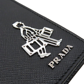 プラダ PRADA トラベルケース  2MV017 NERO サフィアーノレザー パスポートケース シルバー金具 黒 SAFFIANO TRAVEL