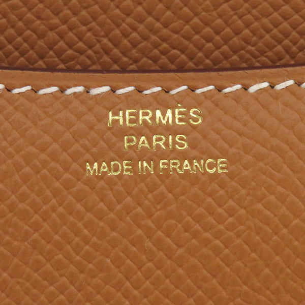 エルメス HERMES コンスタンス3 ミニ ミロワール ゴールド ヴォーエプソン ショルダーバッグ ゴールド金具 新品 未使用 茶