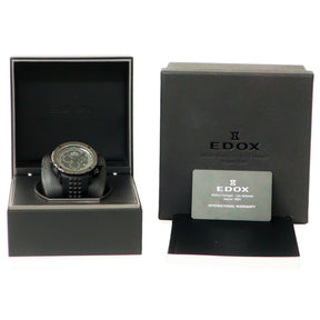 エドックス EDOX クロノオフショア1 クロノグラフ 10221-37N3-NIGD3 クオーツ メンズ PVD加工 黒 日本限定