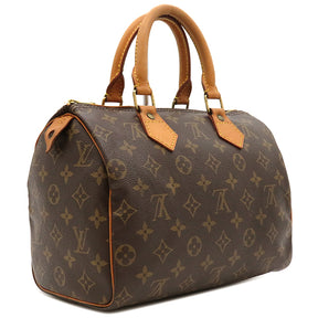 ルイヴィトン LOUIS VUITTON スピーディ 25 M41528 モノグラム モノグラムキャンバス ハンドバッグ ゴールド金具 茶 ボストン 鍵 パドロック欠品