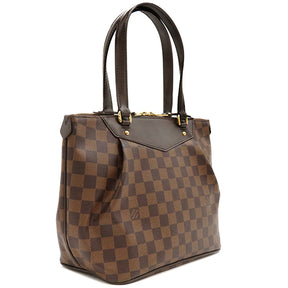 ルイヴィトン LOUIS VUITTON ウェストミンスター PM N41102 ダミエエベヌ ダミエキャンバス ハンドバッグ ゴールド金具 茶