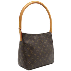 ルイヴィトン LOUIS VUITTON ルーピング MM M51146 モノグラム モノグラムキャンバス ハンドバッグ ゴールド金具 茶 ワンショルダーバッグ