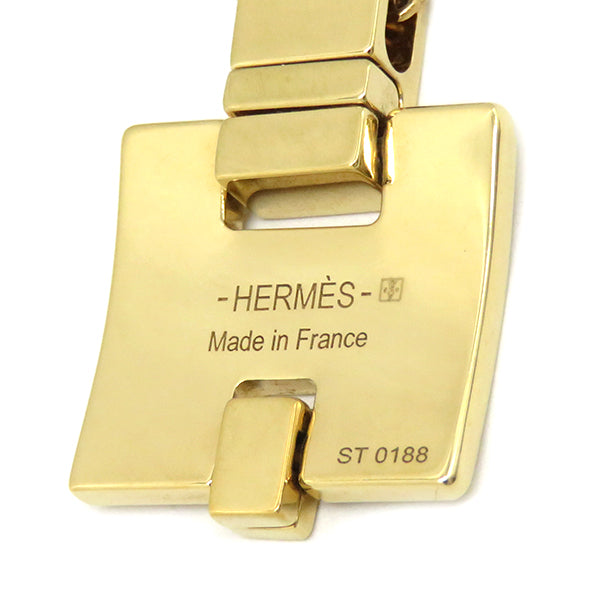 エルメス HERMES アイリーン オレンジXゴールド  GP ラッカー ネックレス