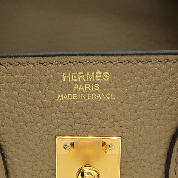 エルメス HERMES バーキン25 ベージュマルファ トゴ ハンドバッグ ゴールド金具 新品 未使用