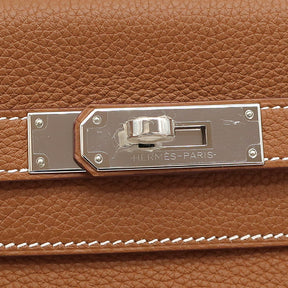 エルメス HERMES ケリー32 内縫い ゴールド トゴ 2WAYバッグ シルバー金具 茶 ショルダー