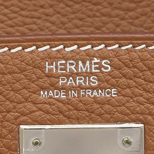 エルメス HERMES ケリー32 内縫い ゴールド トゴ 2WAYバッグ シルバー金具 茶 ショルダー