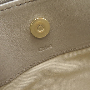 クロエ Chloe レザー CHC18AS105A1023W グレージュ レザー ショルダーバッグ ゴールド金具 ベージュ