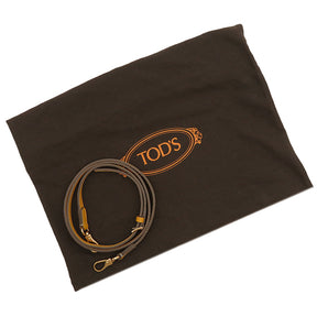 トッズ TODS Dキューブ トート オレンジ×ベージュ レザー 2WAYバッグ ゴールド金具 黄 ハンドバッグ ショルダー バイカラー