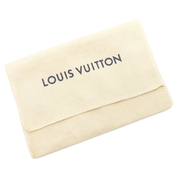 ルイヴィトン LOUIS VUITTON ポルトクレ イリュストレ M00621 ブルー×ピンク GP レザー キーホルダー ゴールド金具 キーリング バッグチャーム