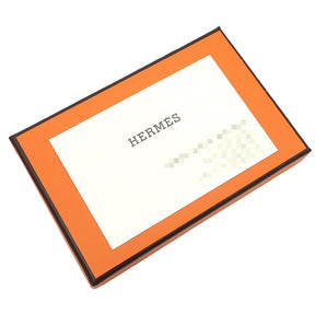 エルメス HERMES カルヴィ ゴールド ヴォーエプソン カードケース シルバー金具 新品 未使用 茶