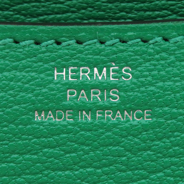 エルメス HERMES コンスタンス3 ミニ ミロワール ミント シェーブル ショルダーバッグ シルバー金具 緑