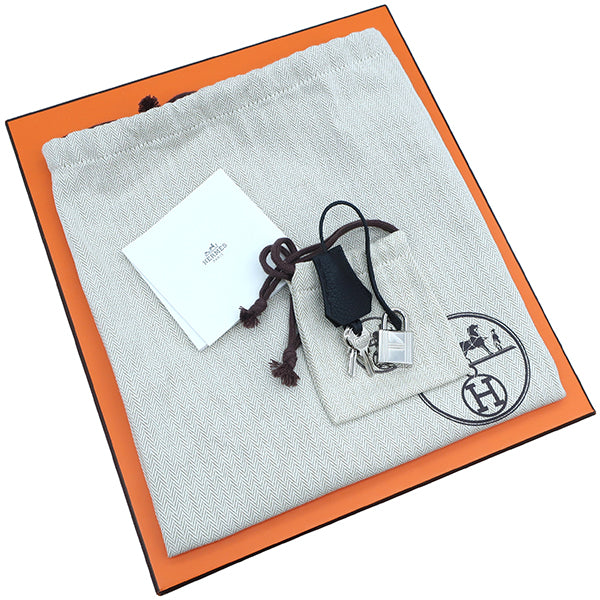 エルメス HERMES バーキン25 ブラック トゴ ハンドバッグ シルバー金具 新品 未使用 黒