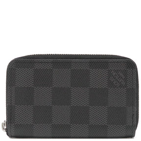 ルイヴィトン LOUIS VUITTON ジッピーコインパース N63076 ダミエグラフィット ダミエグラフィットキャンバス コインケース シルバー金具 黒 グレー 小銭入れ