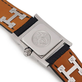 エルメス HERMES メドール ME2.210 クオーツ レディース スクエア スタッズ ピラミッド シルバー