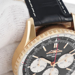 ブライトリング BREITLING ナビタイマー B01 クロノグラフ 43 RB0138211B1P1 RB0138 自動巻き メンズ K18RG無垢 黒 ブラック