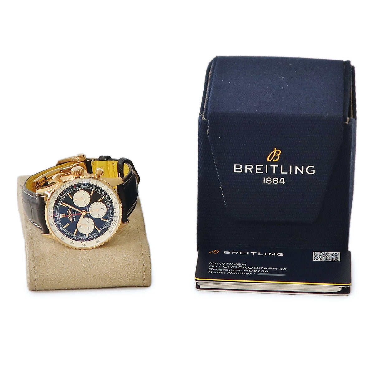 ブライトリング BREITLING ナビタイマー B01 クロノグラフ 43 RB0138211B1P1 RB0138 自動巻き メンズ K18RG無垢 黒 ブラック