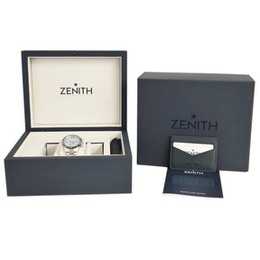 ゼニス ZENITH クロノマスタースポーツ ヨシダスペシャル 03.3105.3600/52.M3100 自動巻き メンズ デイト 水色 限定