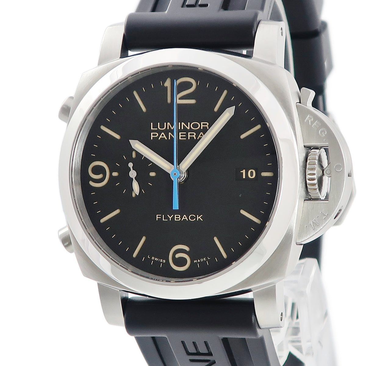 パネライ PANERAI ルミノール 1950 3デイズ クロノグラフ フライバック PAM00524 自動巻き メンズ T番 黒 ブラック