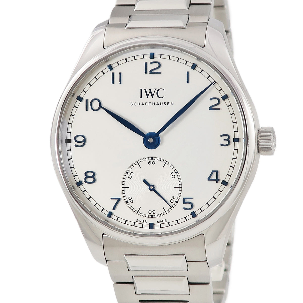 IWC IWC ポルトギーゼ オートマティック 40 IW358312 自動巻き メンズ シルバー 青 スモセコ