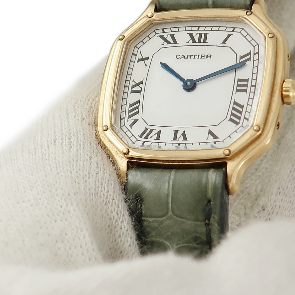 カルティエ Cartier トリアノン PM 81726153 手巻き レディース OH済 K18YG無垢 スクエア ローマン 薄型 ヴィンテージ