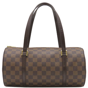 ルイヴィトン LOUIS VUITTON パピヨン 30 N51303 ダミエエベヌ ダミエキャンバス ハンドバッグ ゴールド金具 茶