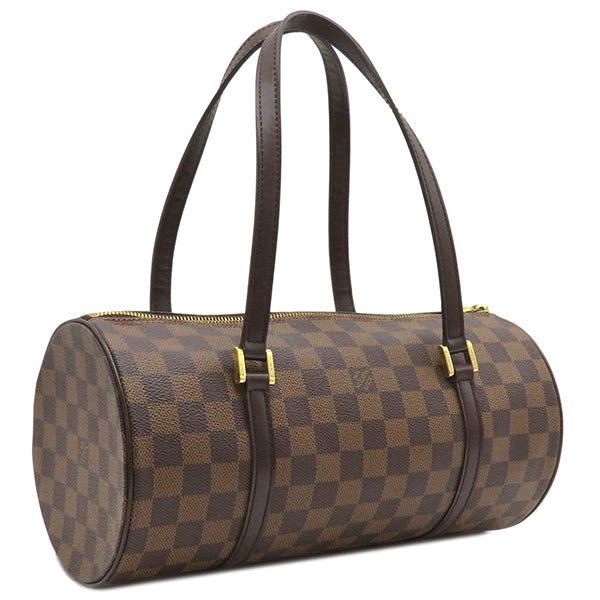 ルイヴィトン LOUIS VUITTON パピヨン 30 N51303 ダミエエベヌ ダミエキャンバス ハンドバッグ ゴールド金具 茶