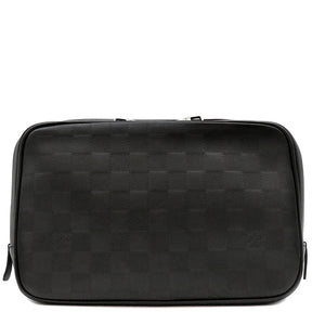 ルイヴィトン LOUIS VUITTON トゥルース トワレ N23347 ダミエアンフィニ ダミエアンフィニレザー ポーチ シルバー金具 黒 小物入れ