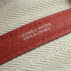 エルメス HERMES ガーデンパーティーTPM サンギーヌ ネゴンダ トートバッグ シルバー金具