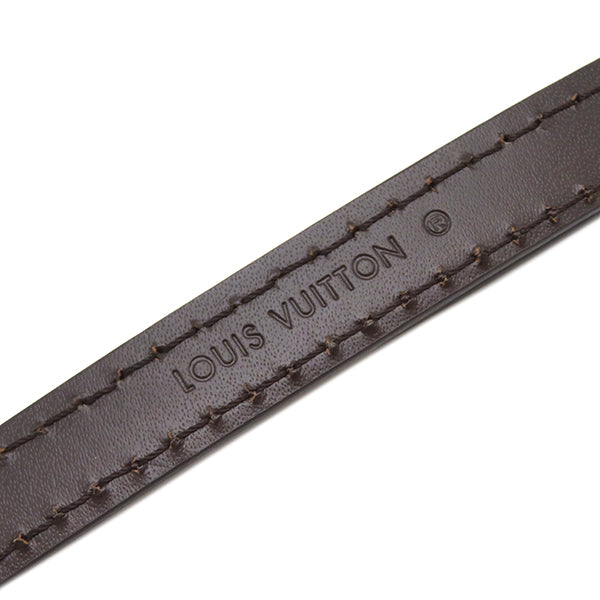 ルイヴィトン LOUIS VUITTON レザー 120cm ブラウン レザー ショルダーストラップ ゴールド金具 茶